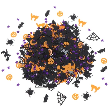 1Bag 15g Halloween Konfeti Black Orange, Purple Spider Bat Kaķis Konfeti Vizuļi DIY Halloween Dekorēšanai Apkaisa Grupa Krājumi 1