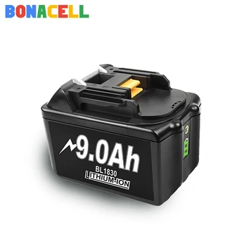 Bonacell BL1860 Uzlādējams 18 V 6000mAh Li-ion Baterija 18v, Makita Akumulatoru BL1840 BL1850 BL1830 BL1860B LXT 400 1