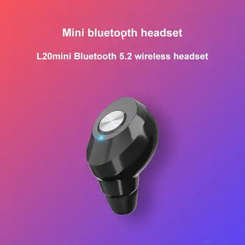 Ir 2021. Jaunu L20 TWS Mini Bluetooth Austiņas Vienā Ausī Bezvadu Austiņas Viedās Trokšņu Samazināšanas Earbuds Pogas Kontroles Austiņas 1