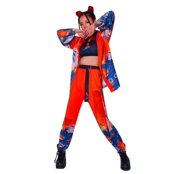Jaunas Sievietes Bārā Dj Ds Kostīmi Ķīniešu Stilā Hip Hop Apģērbu Džeza Izpildes Posmā Apģērbs Gogos Deju Festivāls Rave Valkāt BL5408 1