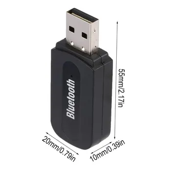 Jauns USB Bezvadu Bluetooth 4.0 Mūzikas Stereo Uztvērēju Dongle Adapteri Audio Mājas Skaļruņu Raidītājs 3.5 mm Jack Bluetooth Uztvērējs 1