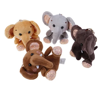 10cm super cute dumbo ar pildījumu dzīvnieku Plīša Rotaļlieta maziem kulons jauki mini multfilmu zilonis lelle Dāvanas Atslēgu piekariņi bērniem 2