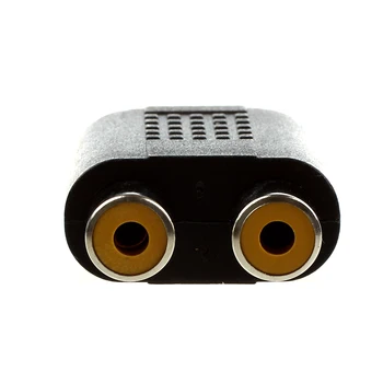 3.5 mm Stereo Plug, Lai divu RCA Jack Adapteri 2