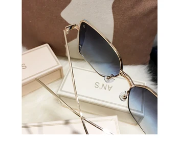 MS ir 2021. Jaunas Sievietes Lielajam Vintage, Saulesbrilles Sieviešu Modes Zīmola Dizainere Kvadrātveida Saules Brilles UV400 gafas de sol Brilles 2