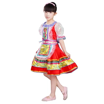 Songyuexia krievu tautas Tērpi Mūsdienu Skatuves Tērpi bērnu Deju Princese Kleita Meitene puse parādīt deju kleita 2