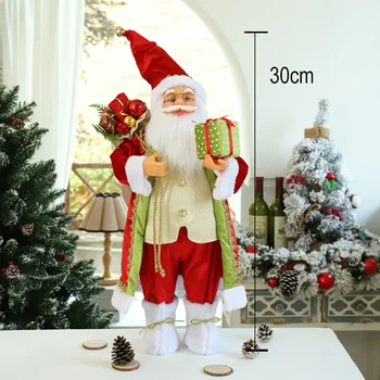 Ziemassvētku Rotājumi Mājās Jauno Gadu 2022 25 Stilu, Augstums 30 cm Santa Claus lelle Bērnu dāvanas Logu Rotājumi Navidad 2