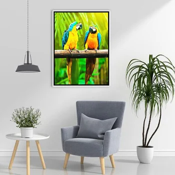 5D Dimanta Krāsošana Putnu Mozaīkas Dzīvnieku Rokdarbu Pilna Apaļa Kvadrātveida Dimanta Urbšanas Izšuvumi Amatniecības Komplekts Pavasara Mājas Apdare 3