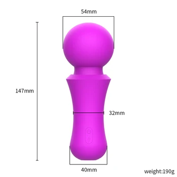 7 Ātrumi Lielu Galvu AV Vibrators Seksa Rotaļlietas Burvju Nūjiņu Sievietēm G Spot Klitora Stimulators Dildo Dual Motori Rotaļlietas Muskuļu Pieaugušie 4