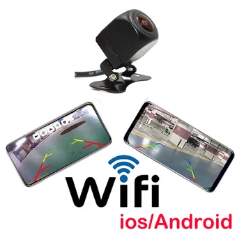 Automašīnas bezvadu Atpakaļskata Kamera, WIFI, Atpakaļgaitas Kamera Dash Cam HD Nakts Redzamības Mini Ķermeņa Tahogrāfa iPhone un Android 4