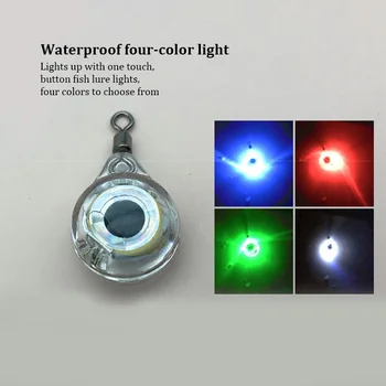LED Zvejas Vilinājums Nakts Gaisma Akumulatora Barošanu Mirdzumu Zemūdens Piesaistot Zivju Lampas Zvejas Ēsmas HA 4