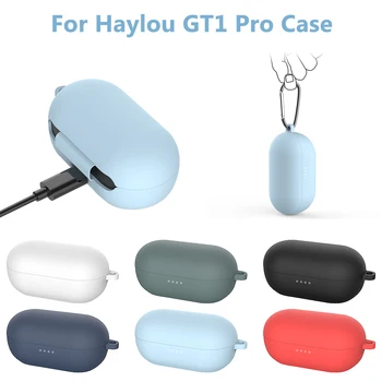 Silikona Austiņas Gadījumā Haylou GT1 Pro Bezvadu Bluetooth Austiņas Aizsardzības Gadījumā Haylou GT1 GT1 Plus Austiņas Aksesuāri 4