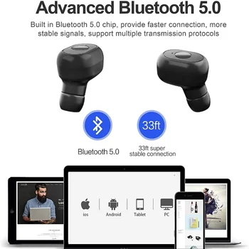 Y80 TWS Bluetooth 5.0 Bezvadu Stereo Austiņas Earbuds auss Trokšņa Samazināšanas Ūdensizturīgs Austiņas Smart Tālrunis Android vai IOS 4