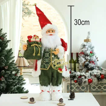 Ziemassvētku Rotājumi Mājās Jauno Gadu 2022 25 Stilu, Augstums 30 cm Santa Claus lelle Bērnu dāvanas Logu Rotājumi Navidad 4