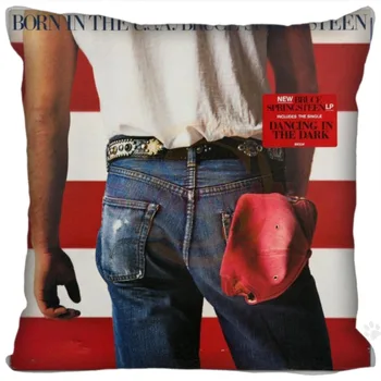 Mājas Lietošanai Pielāgotu Kvadrātveida Spilvendrāna Bruce Springsteen mīksta Spilvena Segums Zippered Karstu Produktu SQ00611-H06 5