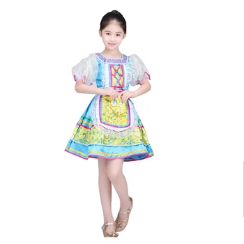Songyuexia krievu tautas Tērpi Mūsdienu Skatuves Tērpi bērnu Deju Princese Kleita Meitene puse parādīt deju kleita 5